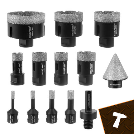 Bigstren Diamant Gatenzaagset - 13-delig - 6-68 mm - M14 - In Koffer