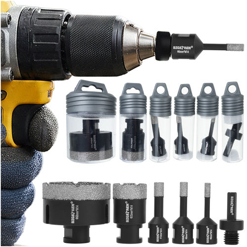 Bigstren Diamant Gatenzaagset - 6-delig - 6-68 mm - M14 - Met Adapter