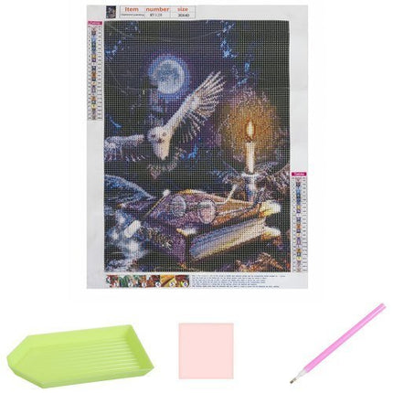 Malatec Diamond Painting Uil - 30 x 40 cm - 5D Mozaïekset