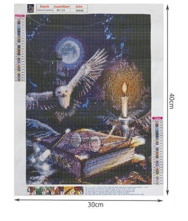 Malatec Diamond Painting Uil - 30 x 40 cm - 5D Mozaïekset