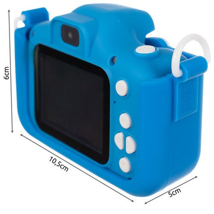 Kruzzel Digitale Kindercamera - Blauw - Full HD - Inclusief 32GB Kaart