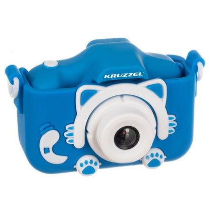 Kruzzel Digitale Kindercamera - Blauw - Full HD - Inclusief 32GB Kaart