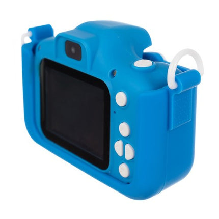 Kruzzel Digitale Kindercamera - Blauw - Full HD - Inclusief 32GB Kaart