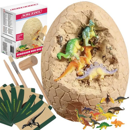Kruzzel Dino Ei - Archeologische Opgegraven Set - 12 Dinosaurussen