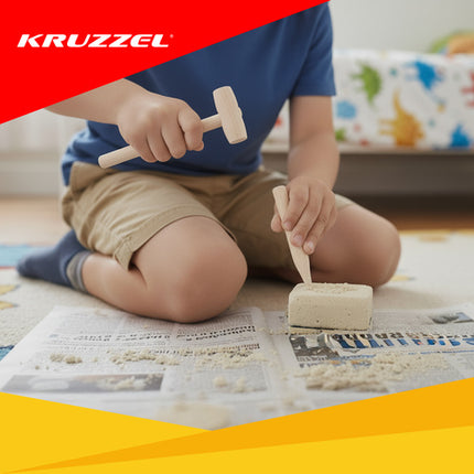 Kruzzel 5-in-1 Dinosaurus Opzeggingsset - Fossielen Speelset