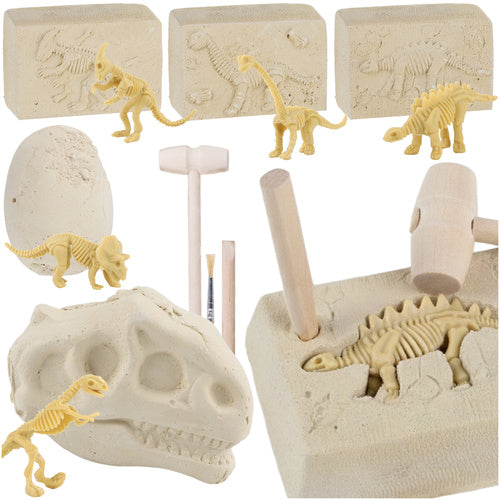 Kruzzel 5-in-1 Dinosaurus Opzeggingsset - Fossielen Speelset