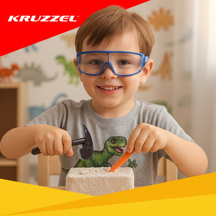 Kruzzel 6-in-1 Dinosaurus Opzeggingsset - Educatieve Fossielen Set
