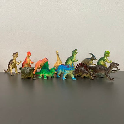 Kruzzel Dinosaurus Figurenset - 12-Delig - Prehistorisch Speelgoed