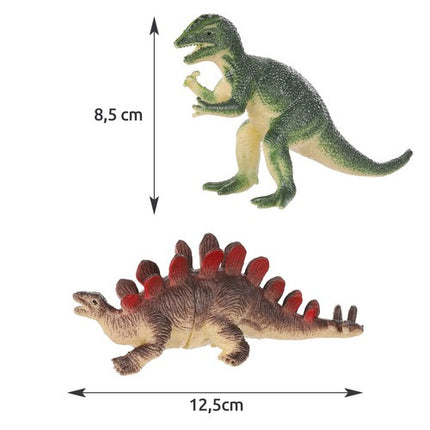 Kruzzel Dinosaurus Figurenset - 12-Delig - Prehistorisch Speelgoed