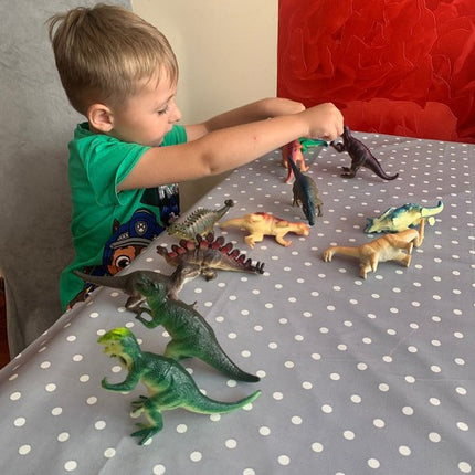 Kruzzel Dinosaurus Figurenset - 12-Delig - Prehistorisch Speelgoed