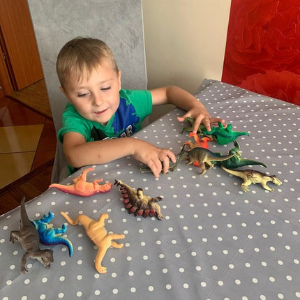 Kruzzel Dinosaurus Figurenset - 12-Delig - Prehistorisch Speelgoed