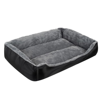 Purlov Hondenmand - Maat L - 65 x 50 cm - Grijs/Zwart - Zachte Huisdiermand