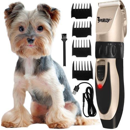Purlov Hondentondeuse Set - Draadloos - 5-Staps Verstelling - USB Oplaadbaar