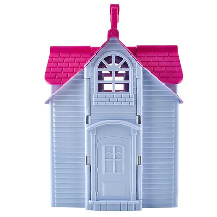Kruzzel Opvouwbaar Poppenhuis - Draagbaar Speelhuis met Meubels