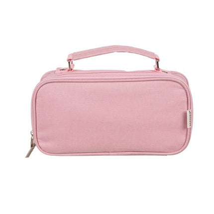Maaleo Dubbelvaks Etui - 23 cm - Roze - Ruime School etui