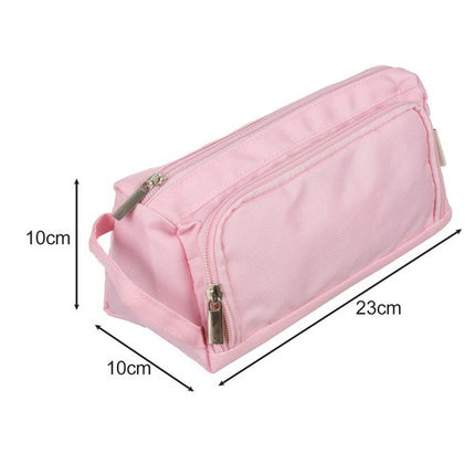 Maaleo Dubbel Etui - Uitbreidbaar - 2 Vakken - Roze
