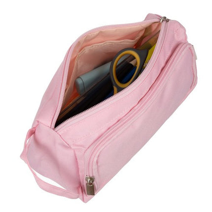 Maaleo Dubbel Etui - Uitbreidbaar - 2 Vakken - Roze
