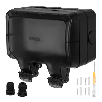 Izoxis Dubbel Buitenstopcontact - IP66 - 16A - 3680W - Waterdicht