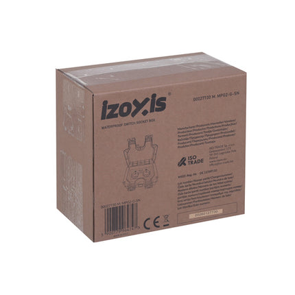 Izoxis Dubbel Buitenstopcontact - IP66 - 16A - 3680W - Waterdicht