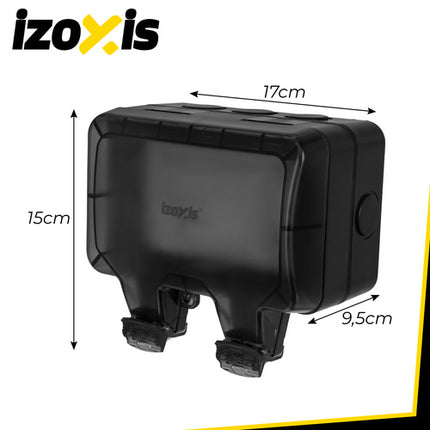Izoxis Dubbel Buitenstopcontact - IP66 - 16A - 3680W - Waterdicht