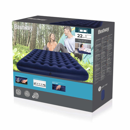 Bestway Tweepersoons Luchtbed - 203 x 183 x 22 cm - Blauw