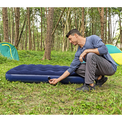 Bestway Tweepersoons Luchtbed met Pomp en Kussens - 203 x 152 x 22 cm - Blauw