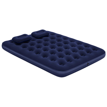 Bestway Tweepersoons Luchtbed met Pomp en Kussens - 203 x 152 x 22 cm - Blauw