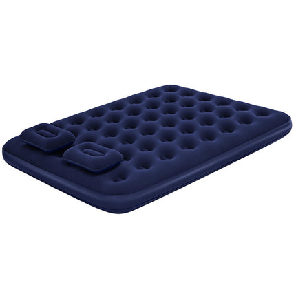 Bestway Tweepersoons Luchtbed met Pomp en Kussens - 203 x 152 x 22 cm - Blauw