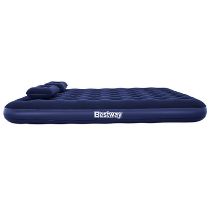 Bestway Tweepersoons Luchtbed met Pomp en Kussens - 203 x 152 x 22 cm - Blauw
