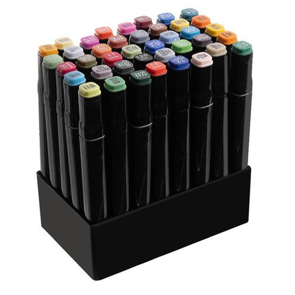 Maaleo Alcoholmarkers - 40-delig - Dubbelzijdig - Met Etui en Organizer