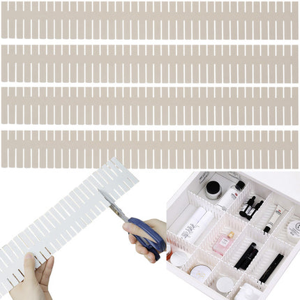 Ruhhy Ladeverdeler Set - 4 Stuks - Verstelbaar - Beige