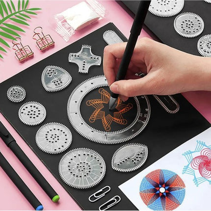 Maaleo Spirograph Tekenset - 35-delig - Voor Creatieve Patronen