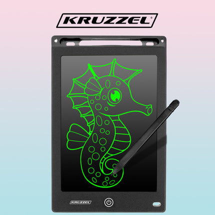 Kruzzel 9,5" Tekentablet - Digitaal Schrijfbord - Zwart