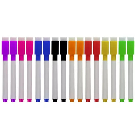 Maaleo Whiteboardmarkers - Set van 16 - 8 Kleuren - Met Wis-magneet