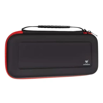 Dunmoon Draagbare Consolekoffer - Hard-Shell - Met Spelopslag - Zwart/Rood