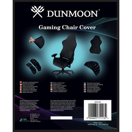 Dunmoon Gaming Stoelhoes - Universeel - Voor Bureaustoel - Zwart - 4-Delig