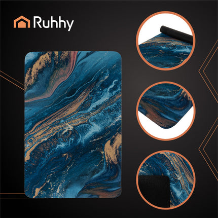 Ruhhy Badkamermat - 80 x 50 cm - Absorberend en Antislip - Grijs