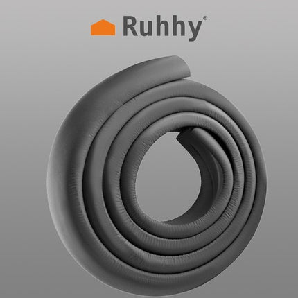 Ruhhy Randbescherming - Schuimrubber Stootrand - 200 cm - Zwart