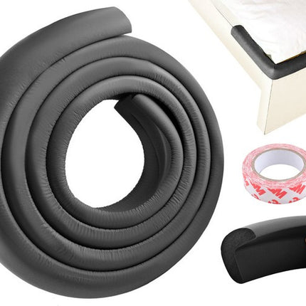 Ruhhy Randbescherming - Schuimrubber Stootrand - 200 cm - Zwart