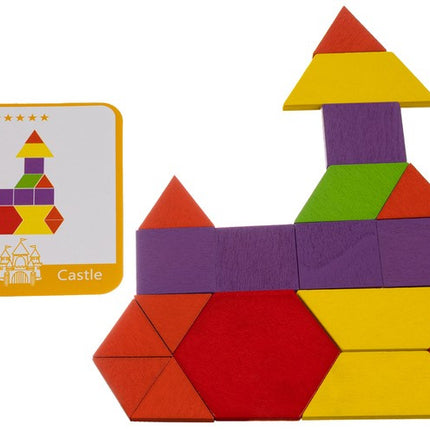 Kruzzel Educatieve Puzzel - Geometrische Vormen - 155-Delig