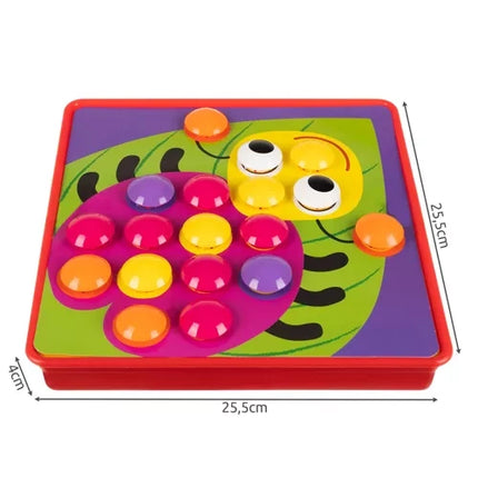 Kruzzel Knopjesmozaïek voor Kinderen - Educatief Puzzelspel - 45-Delig