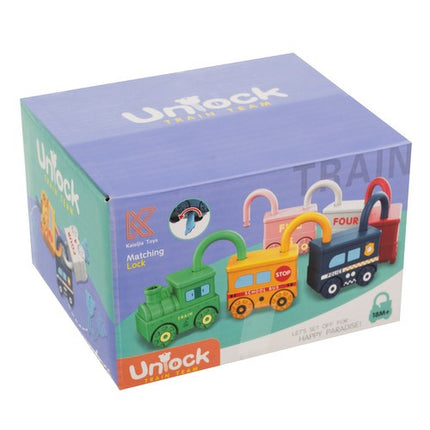 Kruzzel Educatieve Auto's met Slot - 6-delige Puzzelset