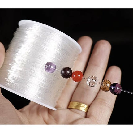 Elastisch draad voor kralen en sieraden maken  40 M | Wit | 1mm Dikte