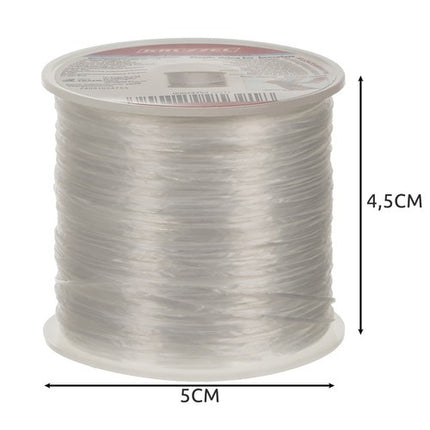 Kruzzel Elastiek voor Armbanden - 40 Meter - 1mm - Wit
