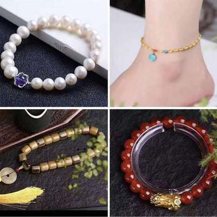 Elastisch draad voor kralen en sieraden maken  40 M | Wit | 1mm Dikte
