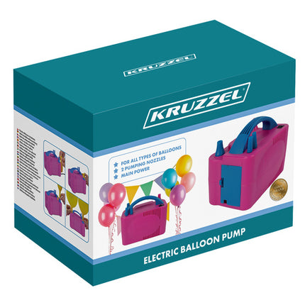 Kruzzel Elektrische Ballonpomp - 600W - Met 2 Opzetstukken
