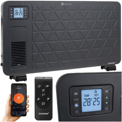 Kaminer Ziflo Elektrische Convector Heater - 2300W - WiFi - Zwart