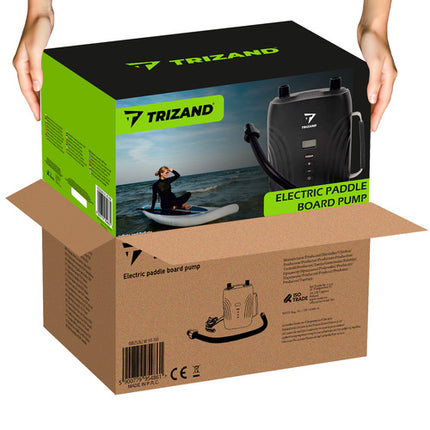 Trizand Elektrische SUP Pomp - 20 PSI - 12V - Met 6 Opzetstukken