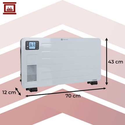 Kaminer Ziflo Elektrische Convector Heater - 2300W - WiFi - Wit