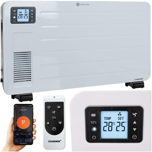 Kaminer Ziflo Elektrische Convector Heater - 2300W - WiFi - Wit